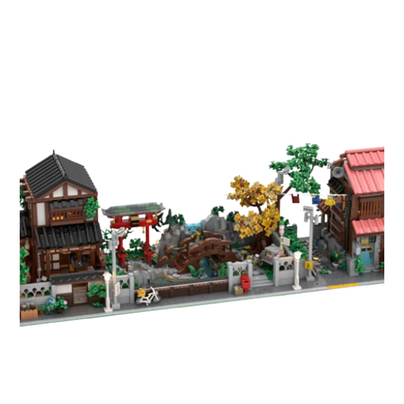 Architecture Street Scene Small Particle Building Blocks Set_voghion.com
