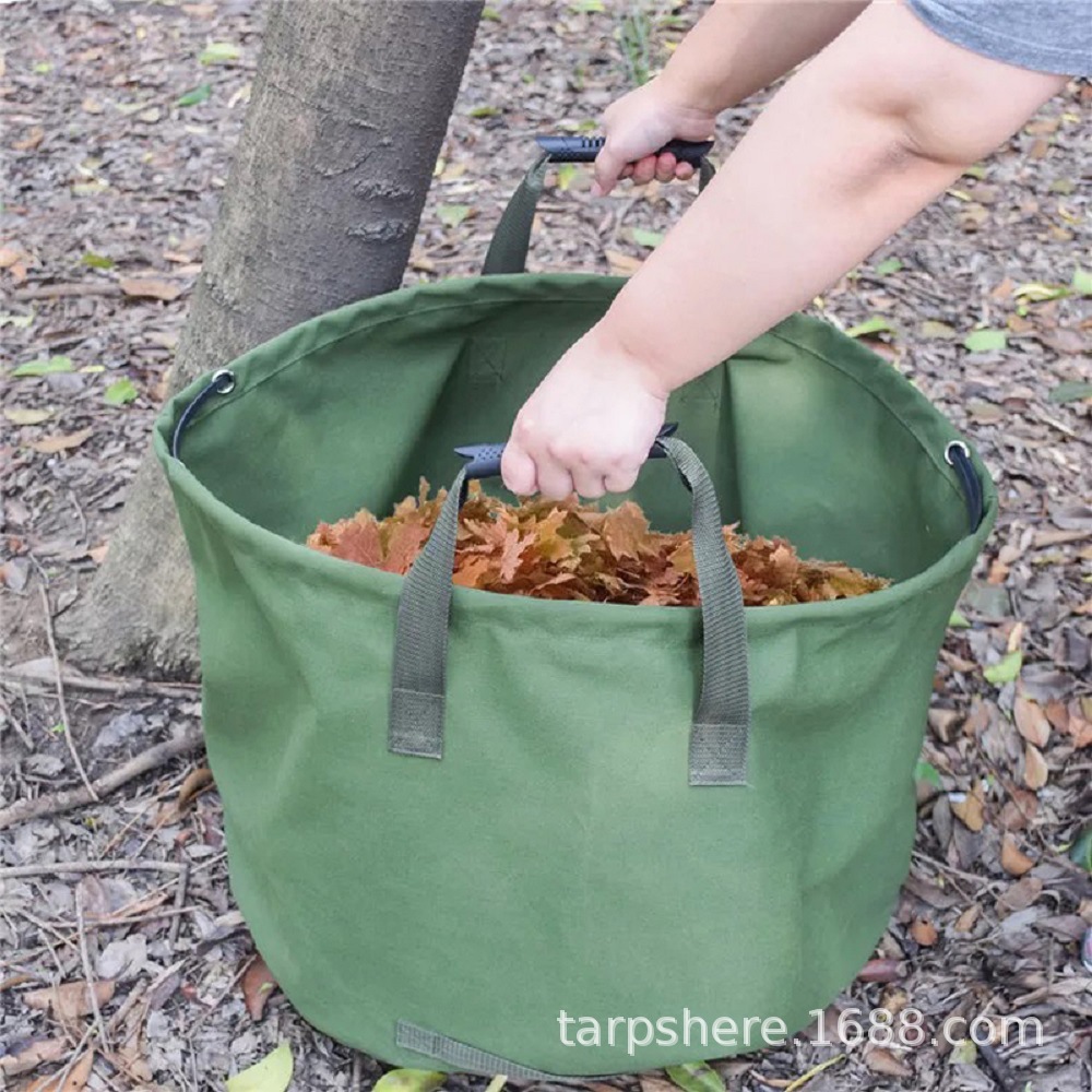 亚马逊户外庭院树叶收纳袋 帆布牛津布防水面料 工厂盖布