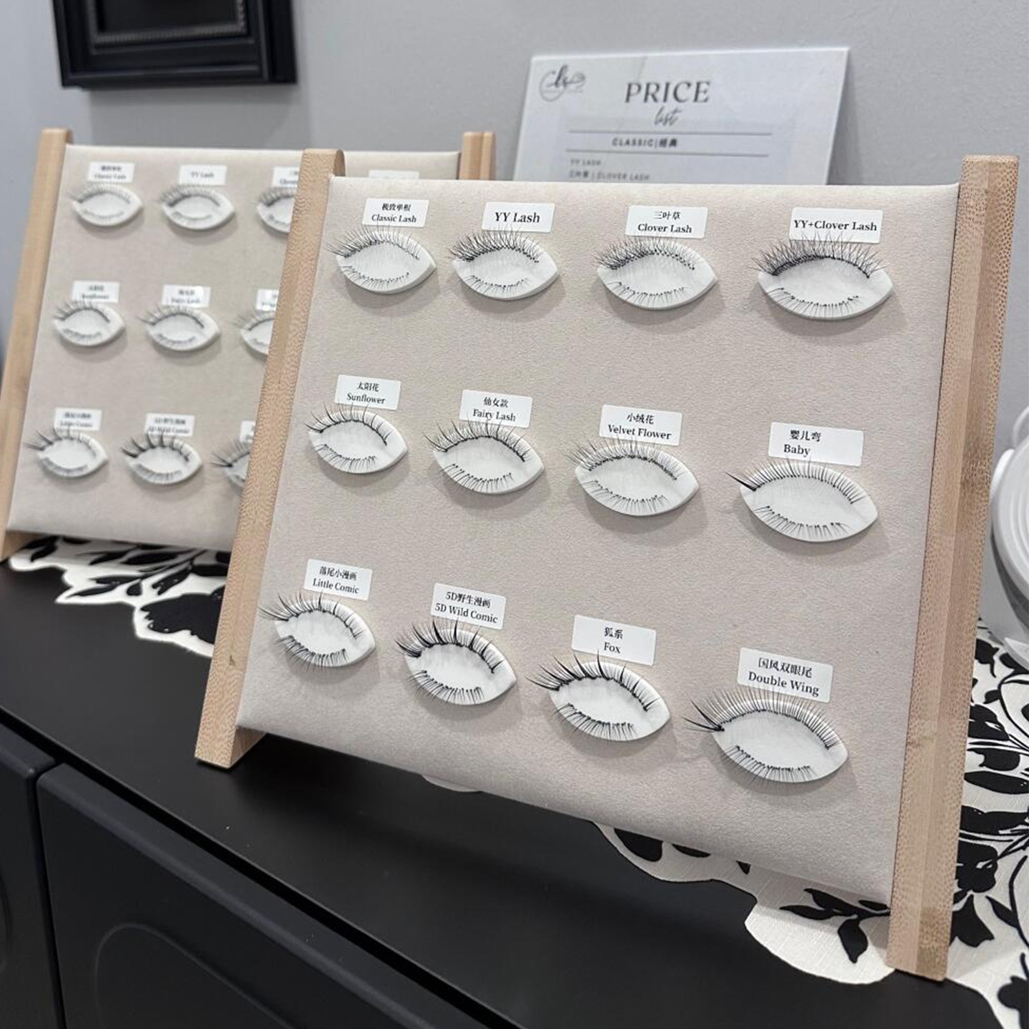 Las pestañas almacenan flores molde de impresión de polvo para principiantes herramientas de esponja de injerto de pestañas falsas ayudantes de pestañas falsas