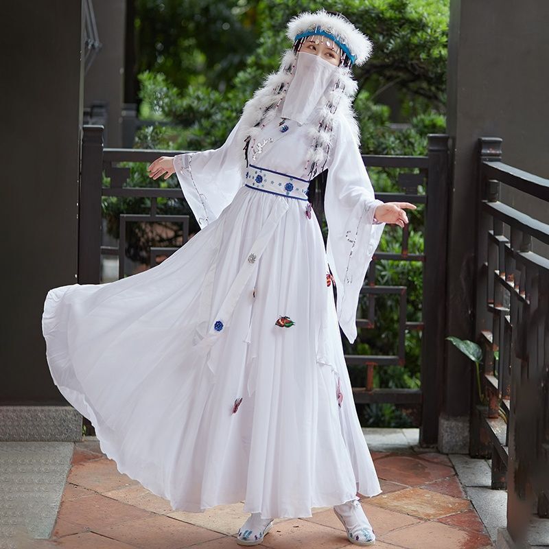 Authentic Film and Television Costume of the Same Style as the Xiangfei Costume, Mongolian Douyin Costume with Fragrance, Cosplay Costume with Large Skirt