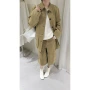 翻领2026麂皮外套工装