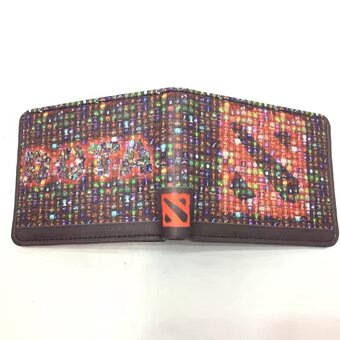 Dota2 periferia del juego Dota 2logo logo billetera estudiantes hombres y mujeres billetera corta billetera billetera tarjeta