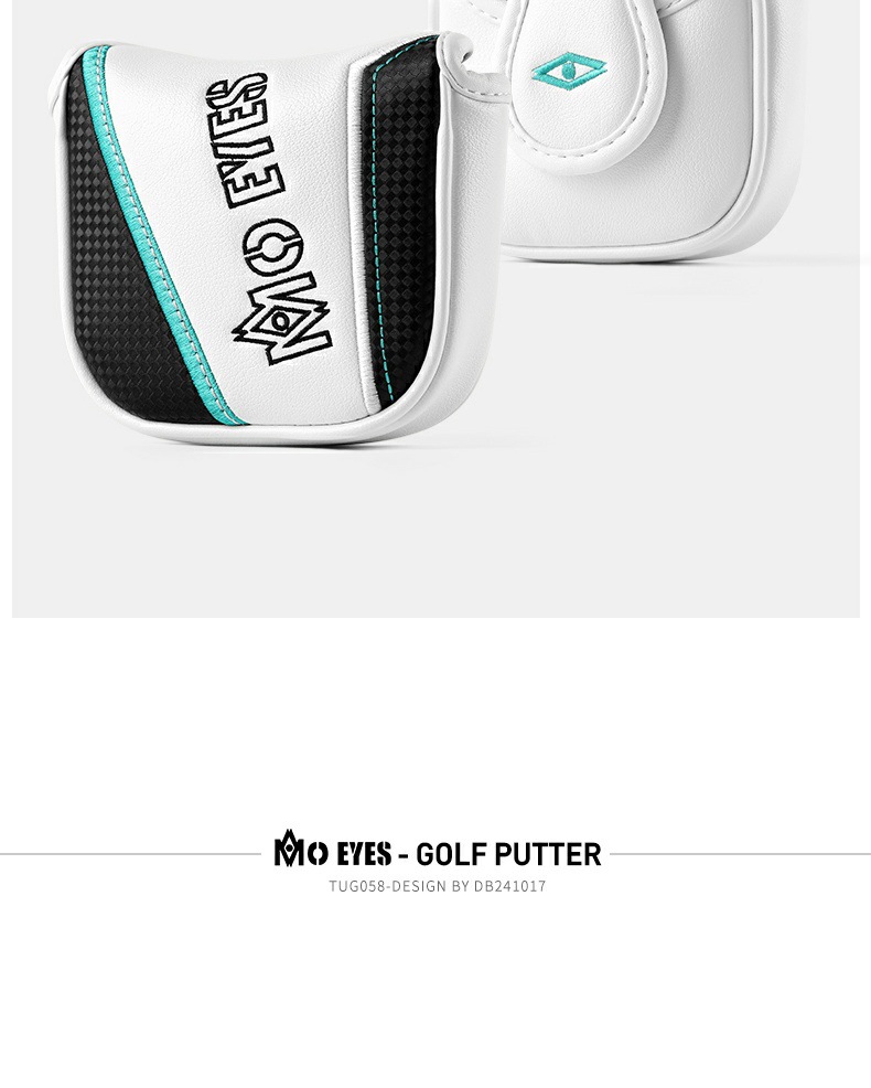 Gậy putter golf Moeyes Magic Eye nam S20C sắt mềm rèn, chiều dài 34 inch — TUG058-Putter vàng đen [với nắp đầu], 【TUG058】Đen và xanh lá (cột thép) tay phải nữ + bọc đầu cột chi tiết 10