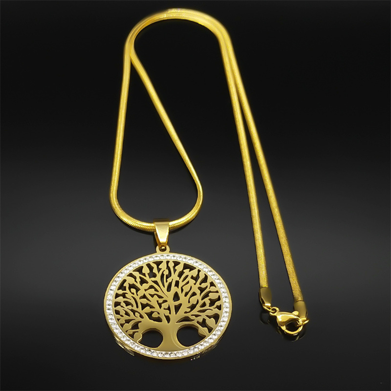 Pendentif dauphin conque serpent en titane français, noix de coco, arbre de vie, accessoires de bijoux DIY, pendentif rose en acier inoxydable_voghion.com