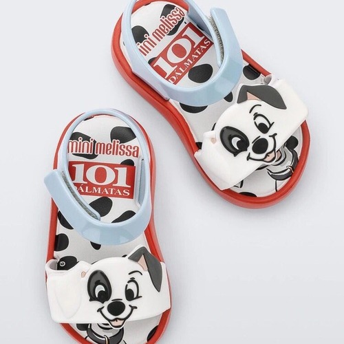 Melissa Children's Shoes 2024 New Children's Sandals Summer Baby Jelly Shoes Cartoon Open Toe Velcro Beach Shoes