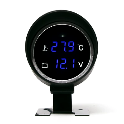 Cross-border 12V24V General Motors Car Truck Refitting Water Temperature Voltage Combination Circular Cannon Type Instrument Power Inspection (automobile instrument) - tee-without-water