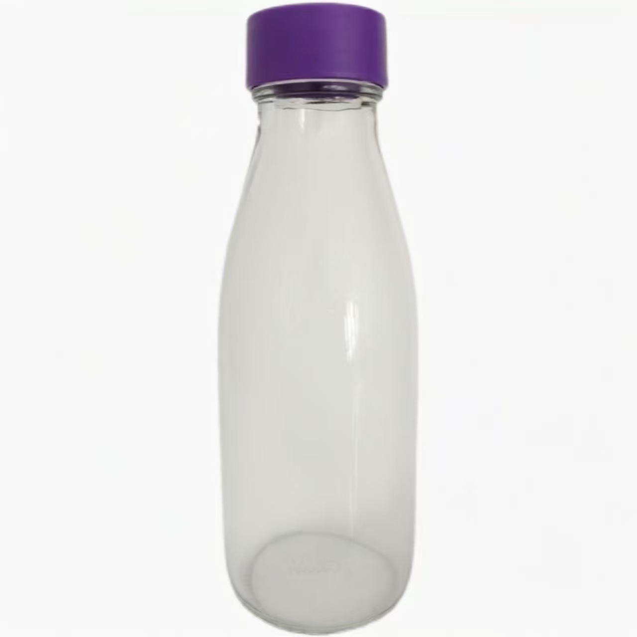 작은 보라색 병 공장 모델