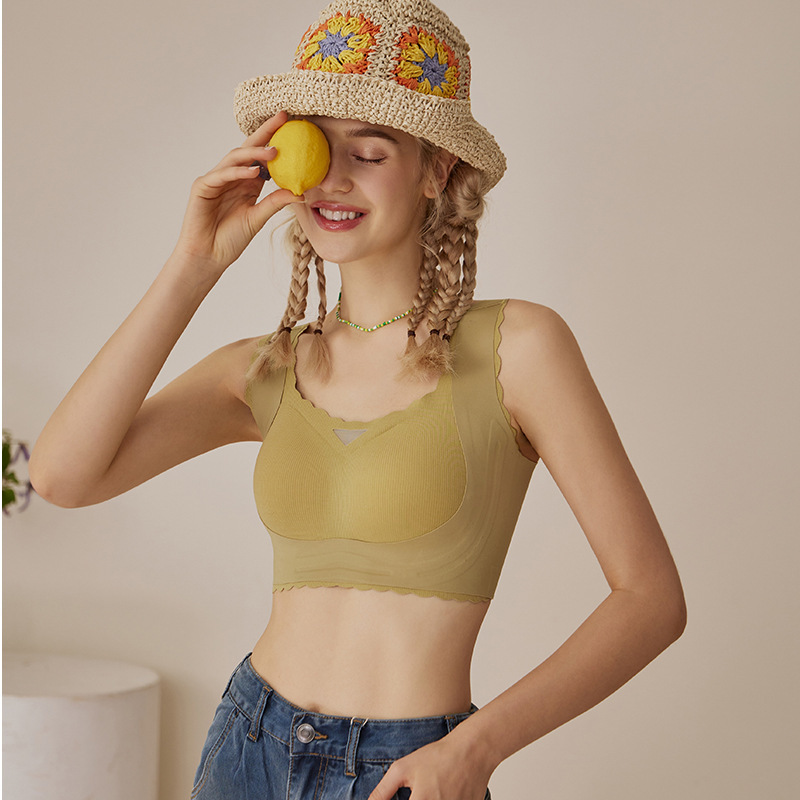 Underwear for Women with Big Breasts, Small and Thin, Slimming Look, Seamless Large Bag, Breast Reduction, Adjustable Breast Bra, No Steel Ring Set