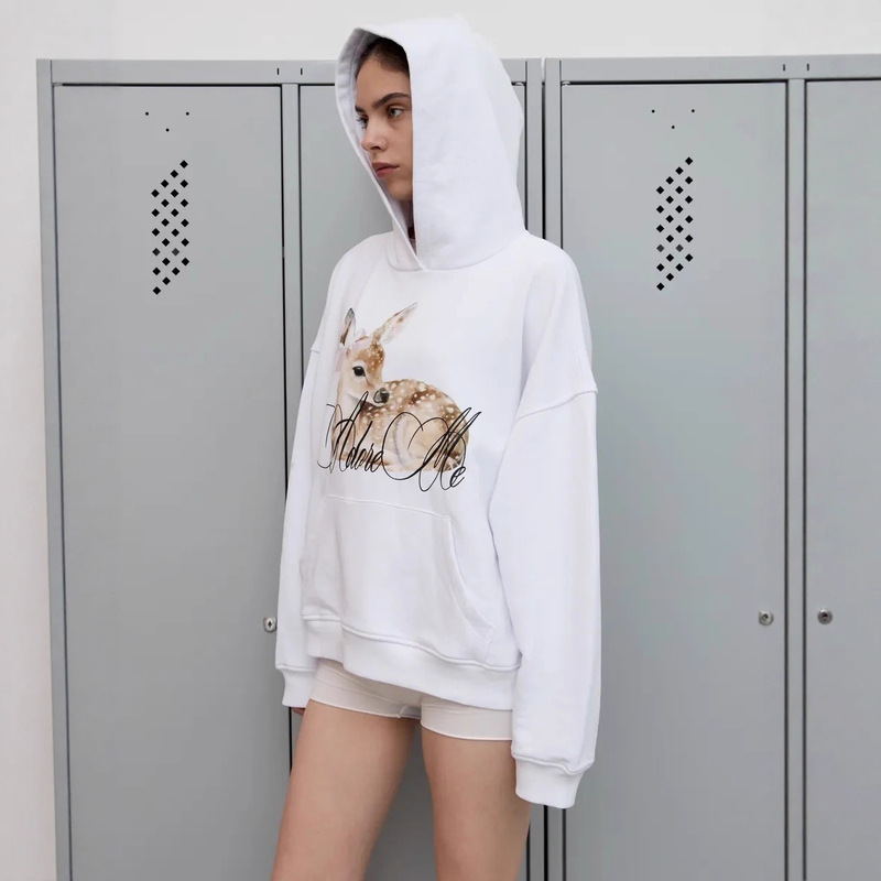 Hooded Sweatshirt Autumn and Winter Layered High-End Pullover Sweet Pattern Printed Inner Wear for Men and Women Skims 2025 New Style Hooded Sweatshirt Autumn and Winter Layered High-End Pullover Sweet Pattern Printed Inner Wear for Men and Women Skims 2025 New Style