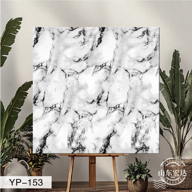 Azulejo de imitación mármol autoadhesivo adhesivo de pared sala de estar baño decoración de pared impermeable y a prueba de humedad con papel de aluminio