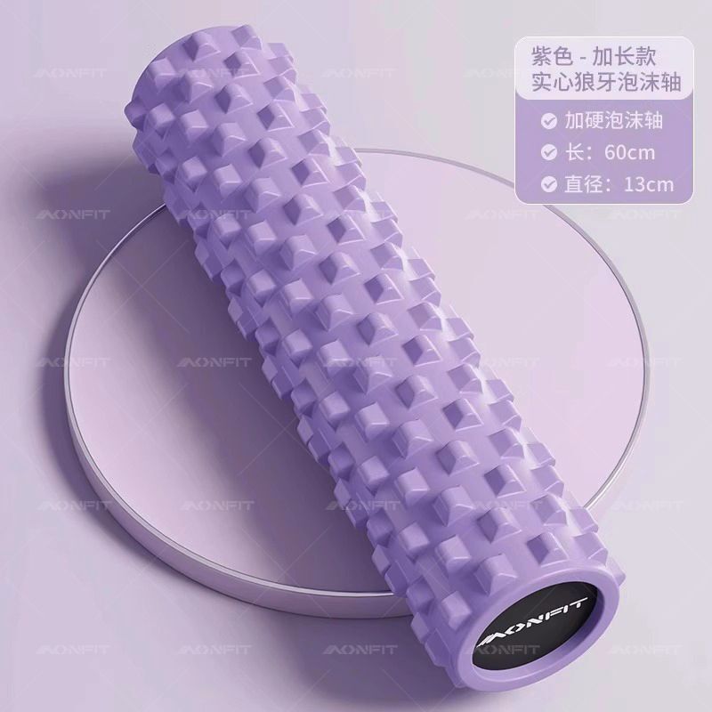 实心狼牙泡沫轴舒缓腰部肌肉放松专业滚轴瘦腿瑜伽柱按摩滚轮器材|undefined