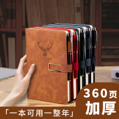 a5笔记本定制可印logo商务办公送礼软皮高颜值搭扣记事本礼盒批发