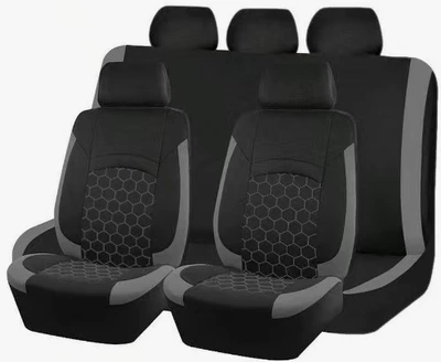 Football Style Universal Car | Universal seat cover - dark-gray-2-piece-set-single-seat