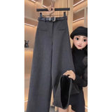 Vải len màu xám Regular Fit Petite