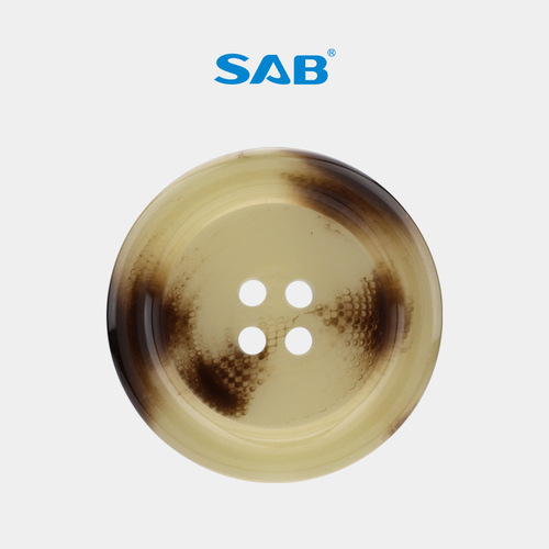 【Wholesale in Stock】SAB Resin Button Sweater Buttons Round Beige Coat Windbreaker Suit Button Accessories