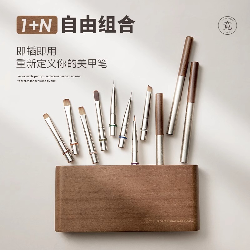 Jingjing インスピレーションマニキュアペンシリーズプロフェッショナルセットハイエンド正方形と円形構造塗装糸彫刻フレンチペン|undefined