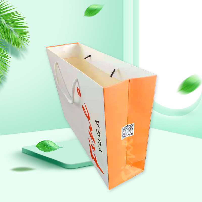 包装纸袋礼品包装手提袋企业宣传白卡纸袋可定制印刷logo加厚纸袋|ru