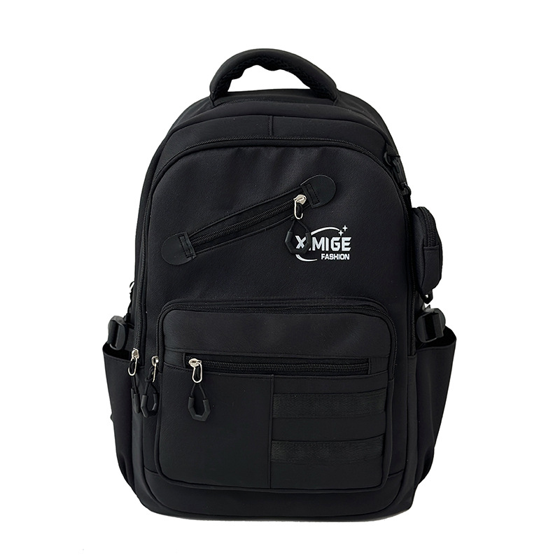 Mochila de doble hombro, nueva mochila de gran capacidad, escuela de mochilas escolares de tendencia de varios pisos para mujeres que viajan de ocio