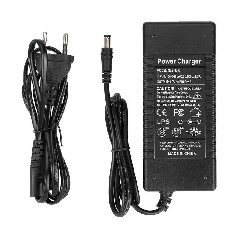 36V42V 互換リチウム電池充電器電動スクーター電気自動車 DC2.1 プラグ 2A 充電器アクセサリー|undefined