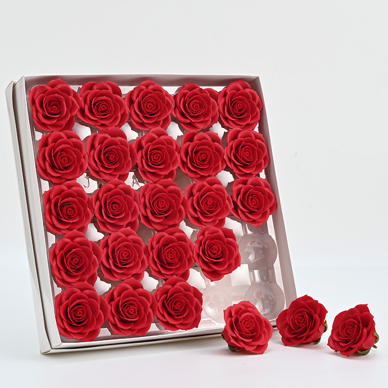 Flor de jabón orgullo rosa siete capas florista DIY material de paquete floral material de paquete floral flores de jabón inmortales