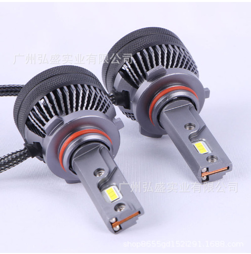 Tcyato Cross-Border Exclusive Supply T50 Single-Sided Dual Copper Tube 55W Decoding Car Led Headlight Bulb Ultra-Bright Strong Light
