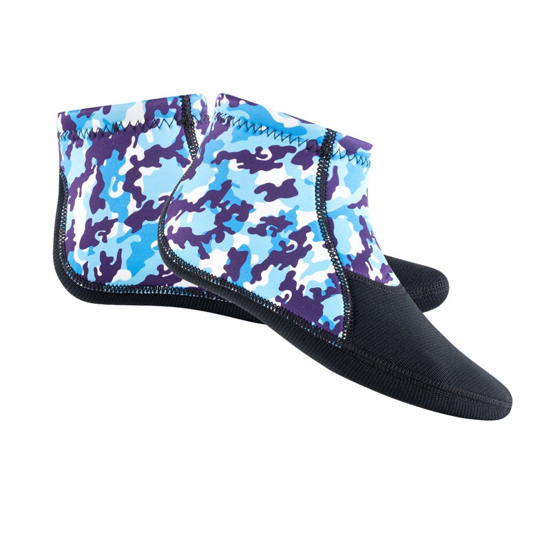 Camouflage 3MM Socks Men, Warm For Swimming, Deep Diving, Snorkeling Mid-Calf, Non-Slip, Wear-Resistant Beach Socks,_voghion.com