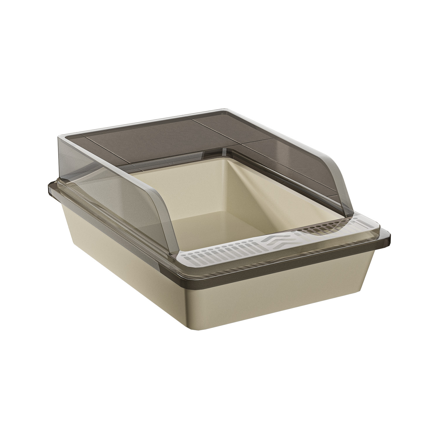 Gatos jóvenes y gatitos caja de arena para gatos semicerrada inodoro para gatos semicerrado cuadrado arena para gatos cuenco de heces para gatos suministros para gatos