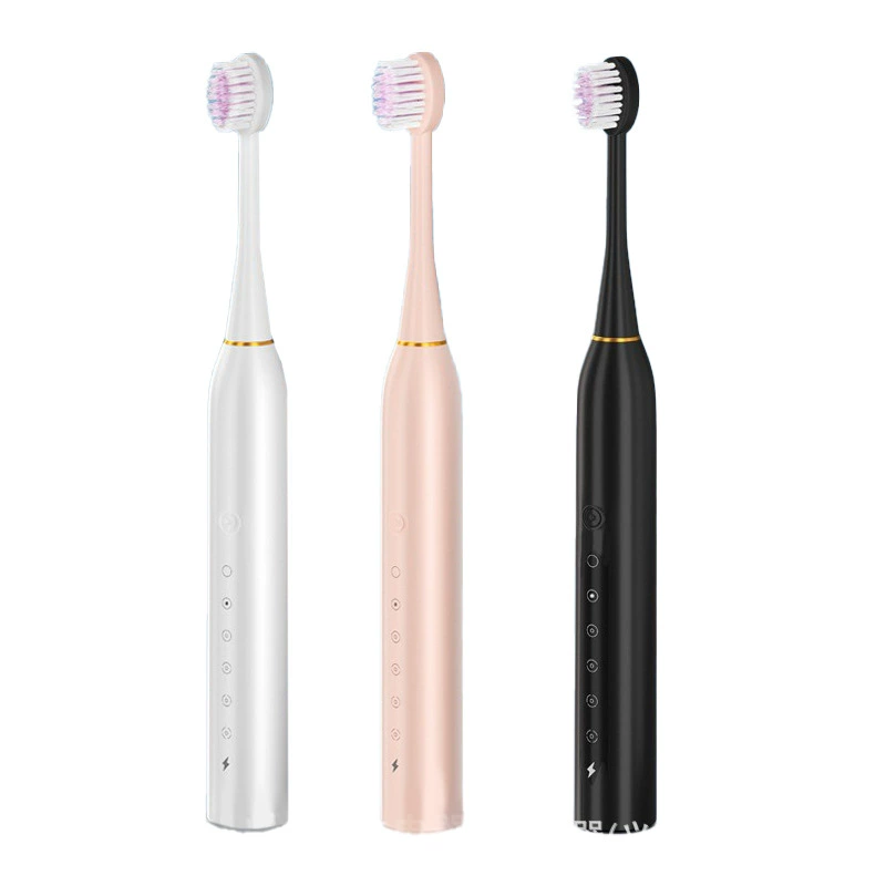 Electric Sonic Toothbrush (SUOKE X3) Rechargeable, 3 Brush Heads, Multi‑Speed, IPX7