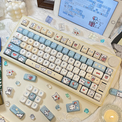 ライン子犬キーキャップPBT五面熱昇華かわいいhi75狼/クモF87VGNV98機械キーボードキーキャップ