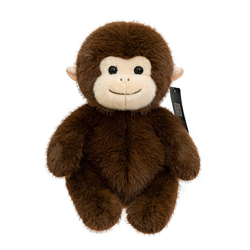 Peluche de Mono Dorado, Almohada de Mono para Dormir para Niños, Mono Pequeño de Zoológico, Accesorios de Actividades, Muñeco al por Mayor