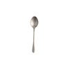 Matte tableware stainless steel, retro dessert spoon, set, with snowflakes