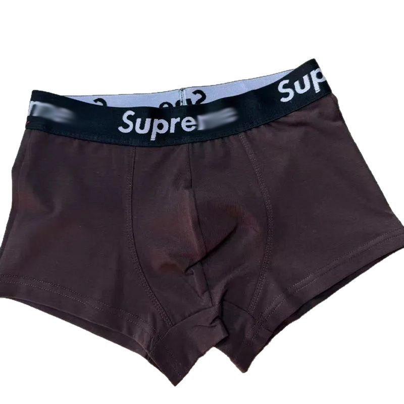 Hombre algodón plano 10A antibacteriano transpirable letras de tendencia cintura confortable piel quad