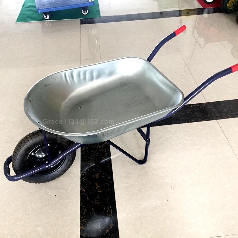 青岛厂家直销50L建筑工地水泥推车沙子手推车wheelbarrow巴西市场