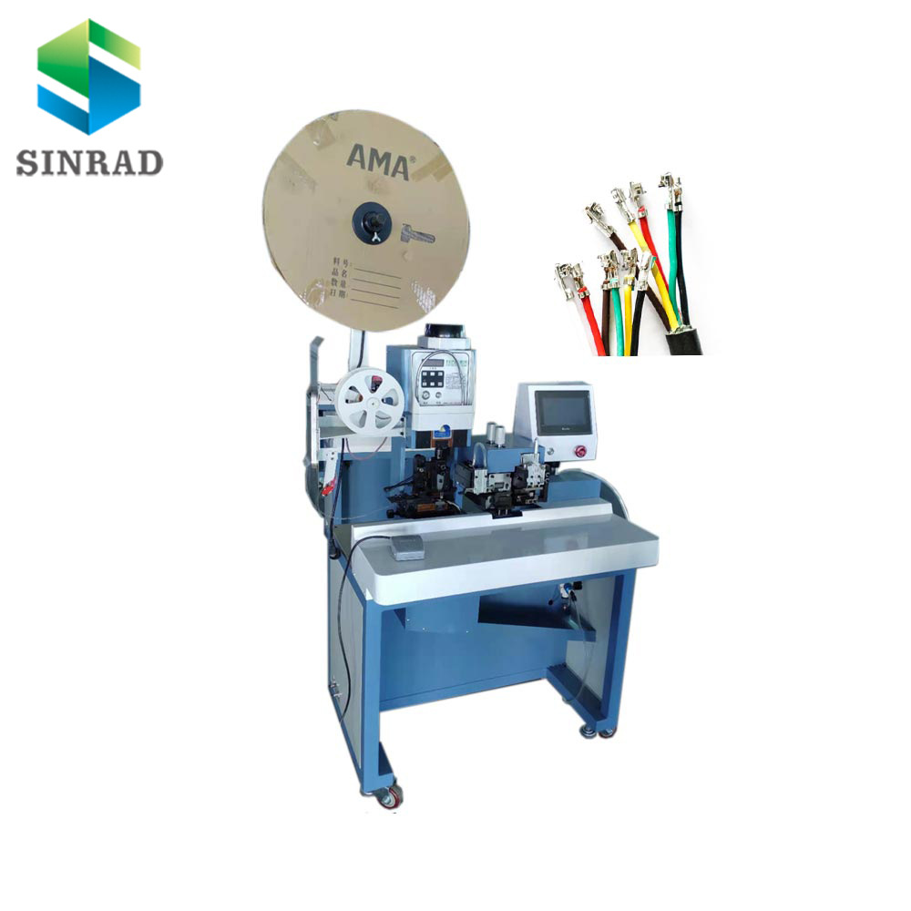 厂家连剥带打端子机多芯护套线单线自动剥皮压端子机 自动剥打机