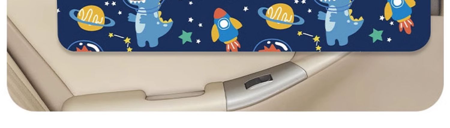 Upgraded Embedded Slide Track Car Sunshade Curtain Blackout Sun Protection Heat Insulation Car Car Cartoon Car Window Privacy Curtain