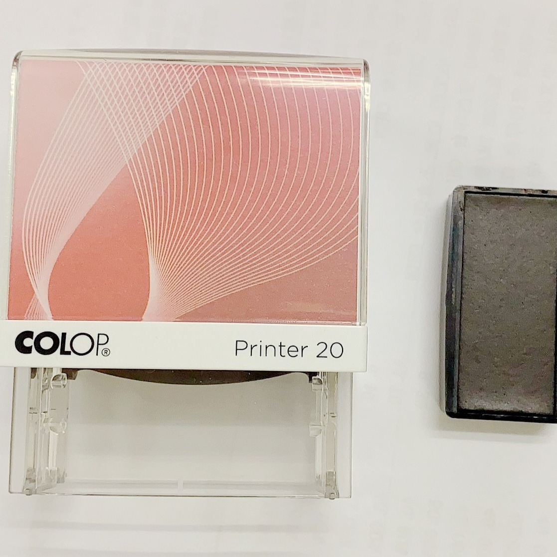 COLOP P20ӡ�¡�COLOP20 with textile ink ����֯��ɫӡ̨