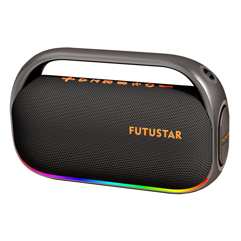 FUTUSTARX62 ワイヤレス Bluetooth スピーカー ハイパワー 80W 大音量 屋外 ポータブル 防水 ストラップ ポータブル|undefined