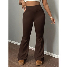 T 65829 High waist flare yoga pants ����΢���٤�˶���