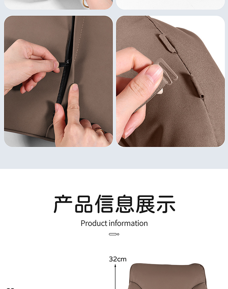 Suitable for Car Headrests, Maybach S-Class Pillows, Mercedes-Benz Audi Neck Pillows, Xiaomi Lumbar Pillows for All Seasons