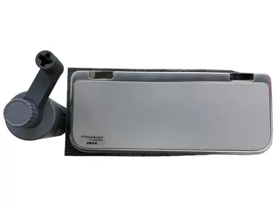 Universal Car-Mounted Floating Folding Small Table Board 360 for Multiple Vehicle Models ° Rotating Aviation Aluminum Dining Table Phone and Computer Stand (Car table board) - grey