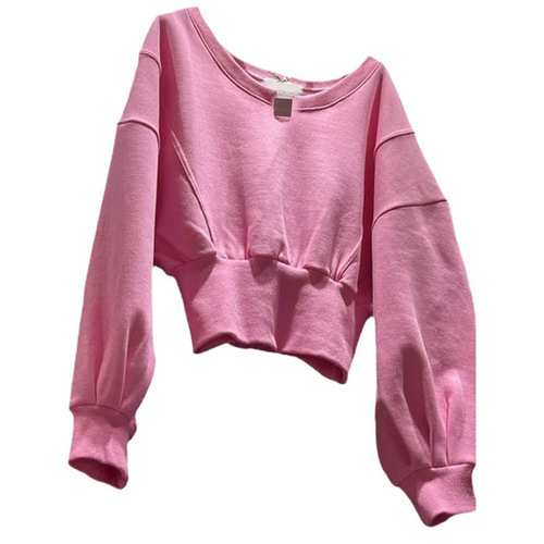 Women's Spring and Autumn Thin Short-Sleeved Sweatshirt with Pockets, Long-Sleeved, Zipper, and Tailored for a Fitted Look
