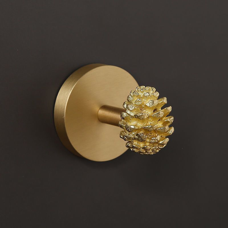 Gancho de pared creativo de estilo europeo después del cierre de la puerta del pasillo Gancho de ropa sin clavos de latón al por mayor de fábrica