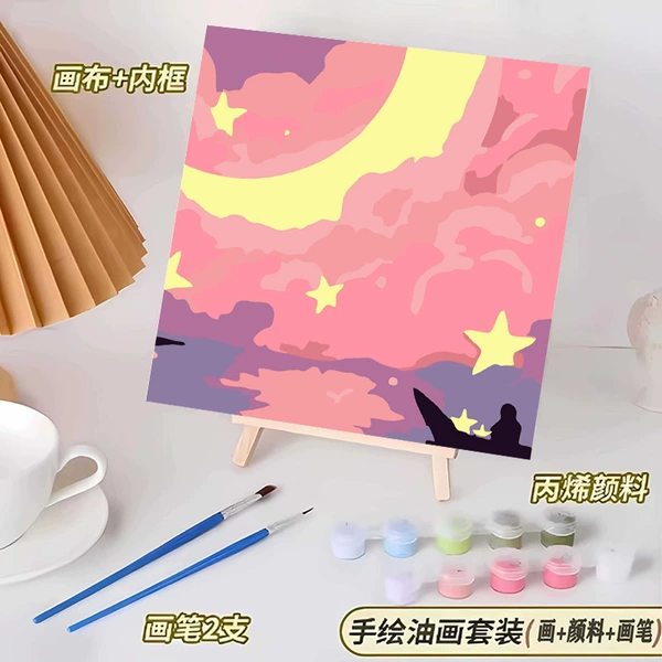 Intense color oil painting 123 (free brush + paint)