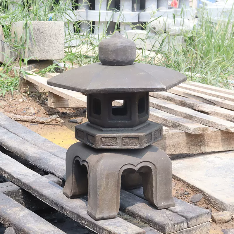 石灯笼日式庭院灯造景青石石灯塔别墅花园草坪景观石头灯照明摆件