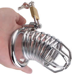 男用器具阴茎束缚不锈钢CB贞操锁戒色成人用品情趣用品性玩具