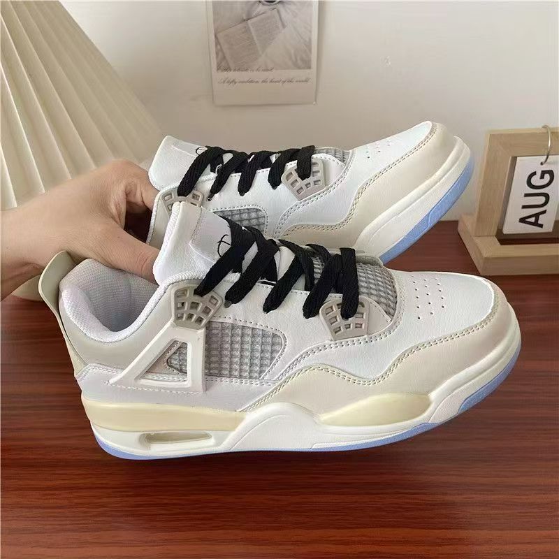 Zapatos de cojín de aire, zapatos de nicho de hombre, zapatos de moda de primavera, zapatos de baloncesto amarillos de suela gruesa
