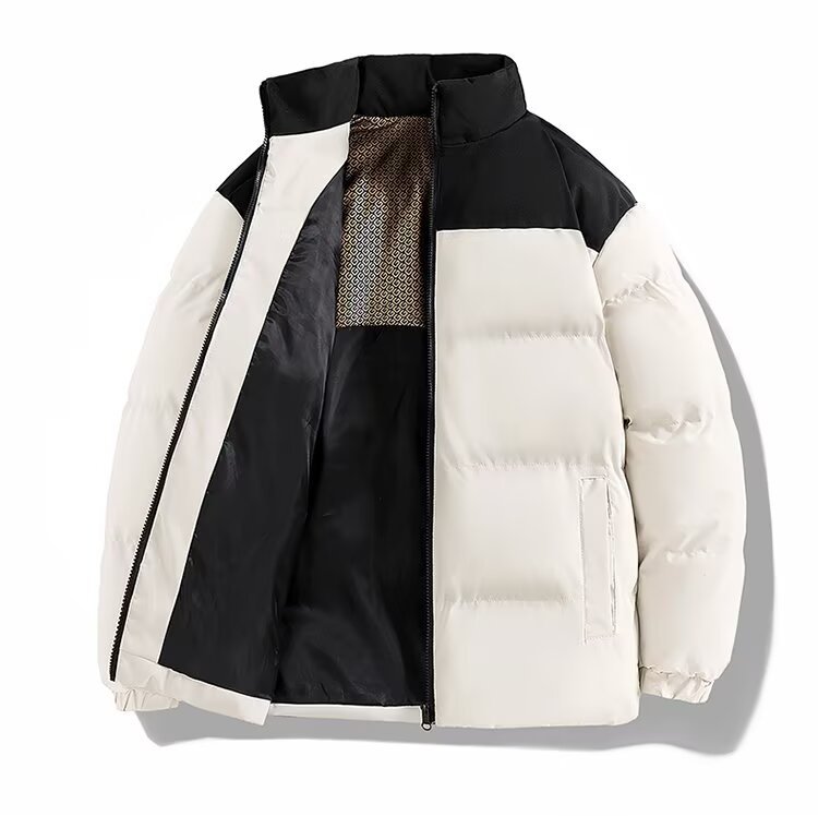 Cross-Border Foreign Trade Graphene Thickened Warm Cotton Jacket for Men Amazon Shopee Winter Hot-Selling Stand-Up Collar down Jacket