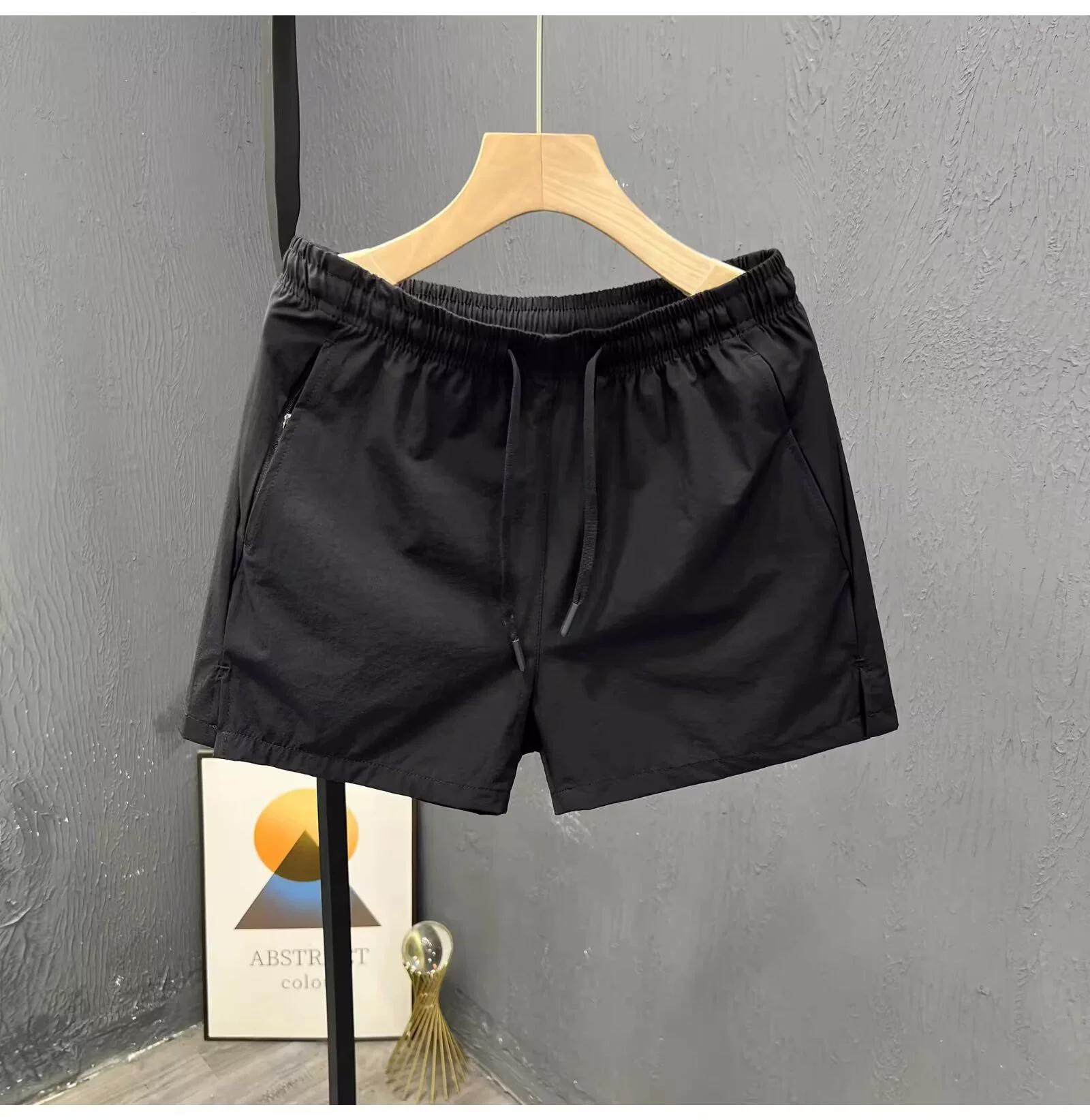 Тонкие дышащие спортивные пляжные брюки, летние шорты для отдыха, для бега