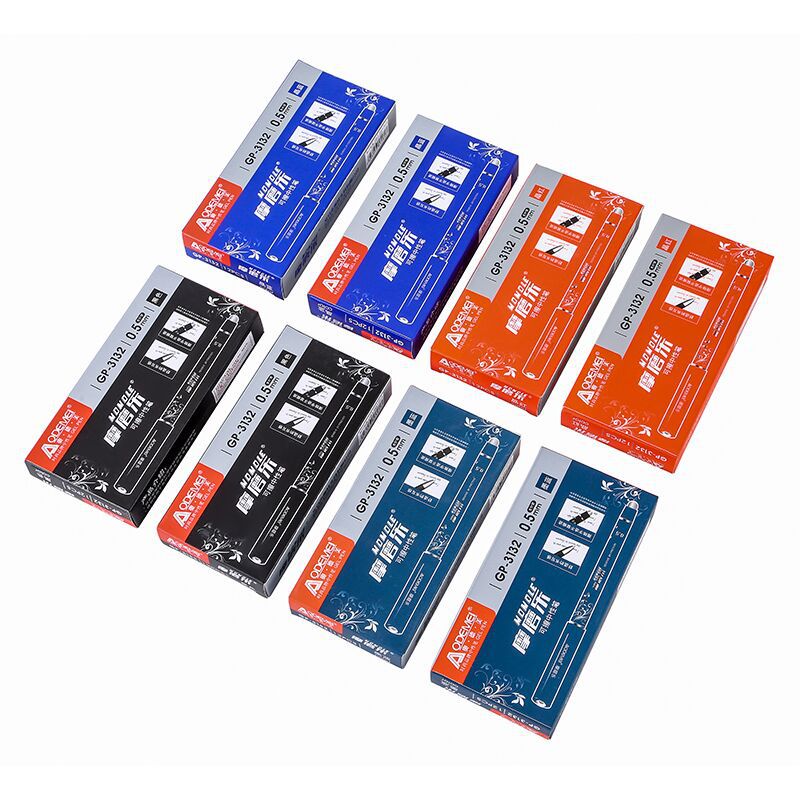 3132 oficina de negocios calor borrable pluma aomei estudiante gel pluma transparente magia borrable gel pluma 0,5