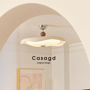 French antique creative flying saucer eye protection bedroom lamp 2025 new cream style restaurant ceiling lamp CASAGD